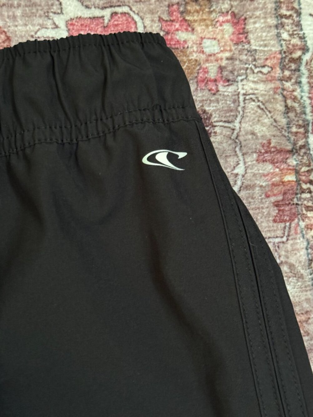 O'Neill Hyperfreak Women's Large Black Board Shorts, Elastic Drawstring - Picture 2 of 7